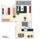 charmante 2 Raum Wohnung in ruhiger Wohnanlage - Grundriss